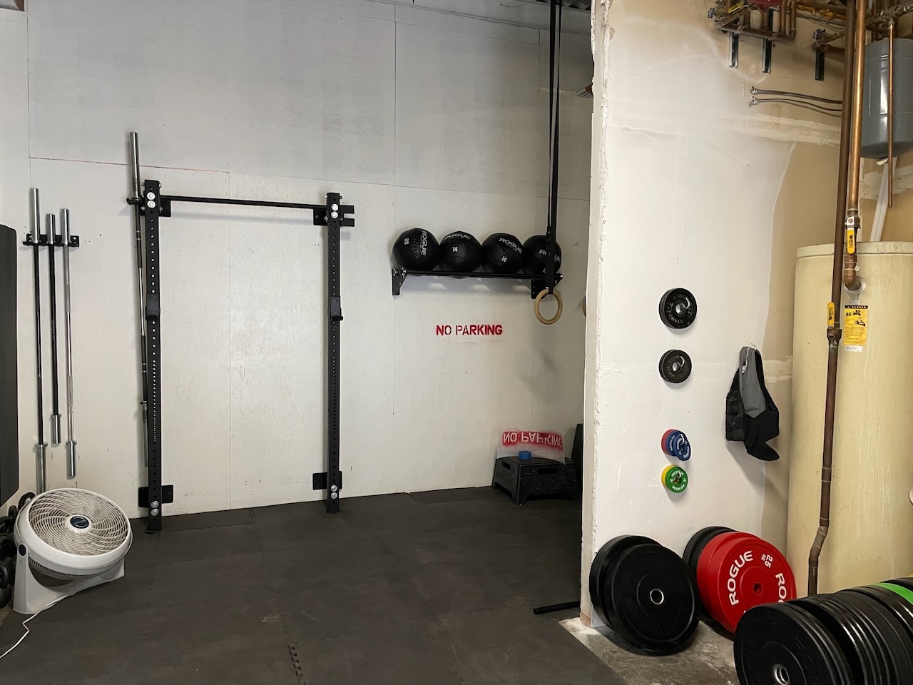 Rack with medicine balls